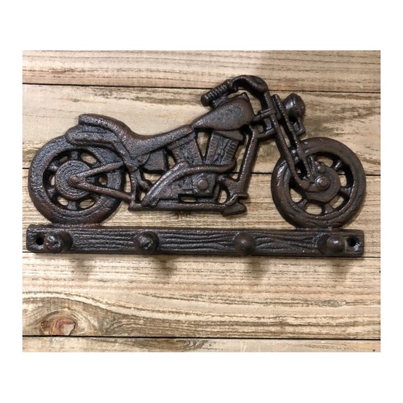 Motorcycle 4 Hooks Hat Key Towel Leash Hanger - Picture 4 of 6
